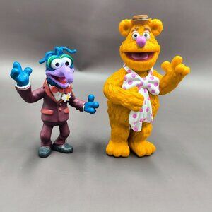 Muppets Fozzie Bear and Gonzo Pvc Figure Lot Disney 2011
